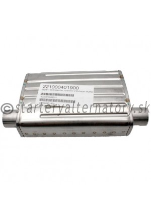 Tlmič výfuku 24mm 184x140x42mm Hydronic II 221000401900 / 221000401901